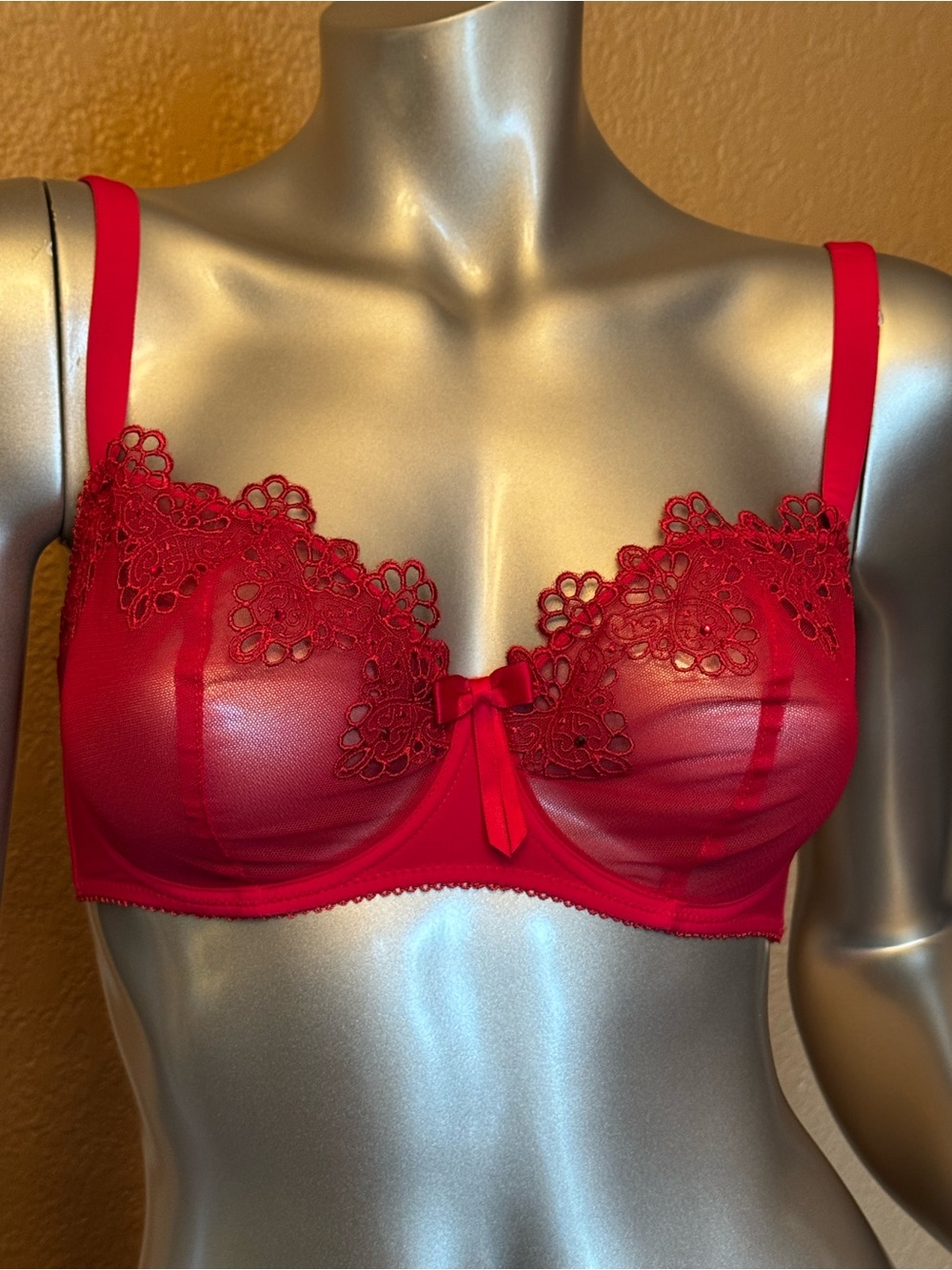 Luxury European Designer Jolidon Embroidered Bra